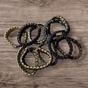 Lot of 10 Paracord Survival Bracelets Handmade Camping Tactical EDC Gear